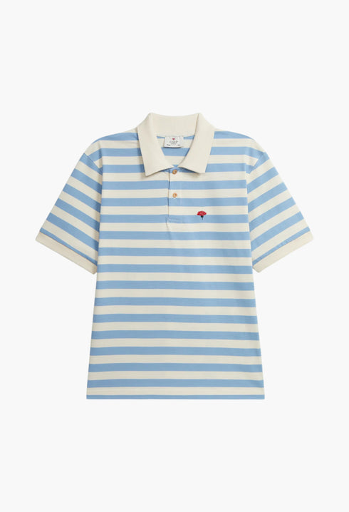 Sailor Polo - Blue/Off-White - GLAM MODA